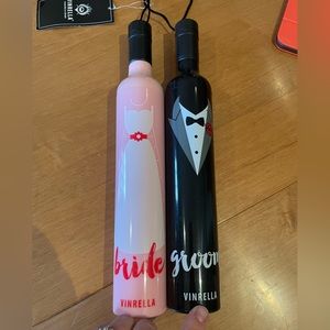 Bride and groom umbrella. NWT. By Vinrella